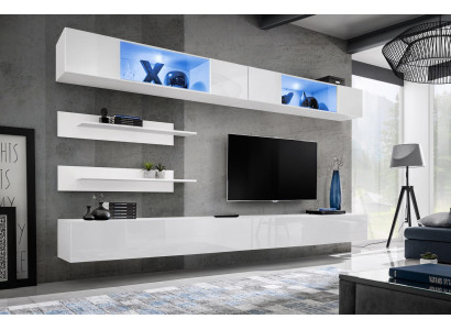Sistema componibile Modern design in legno per arredamento soggiorno scaffali