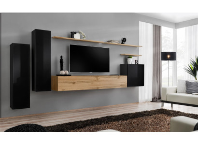Set di mobili da parete completo 7 pezzi soggiorno lusso arredo moderno