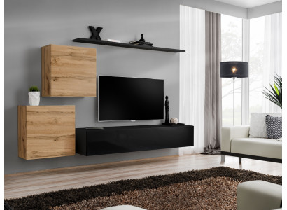 Designer parete attrezzata Mobili da soggiorno Mensole da parete Lusso Supporto TV Madia Moderna