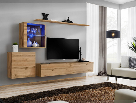 Mobile TV moderni mobile soggiorno design parete scaffali completi