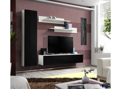 Set di 4 pezzi per arredamento: lussuoso parete attrezzata, design TV stand, credenza per il soggiorno.