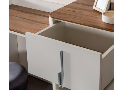 Moderno tavolo da toeletta bianco con specchio design di lusso, mobili da camera da letto 2 pezzi nuovi