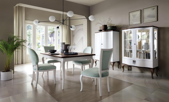 Mobili di lusso Tavolo da pranzo Tavolo Sala da pranzo Soggiorno Legno Design Tavoli 140/330cm Nuovi