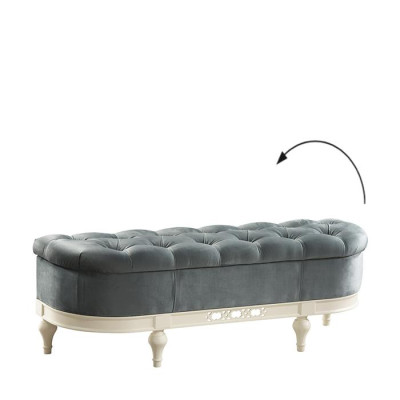 Sgabello Poggiapiedi Sgabello da supporto Pouf Chaise longue Panca Chesterfield