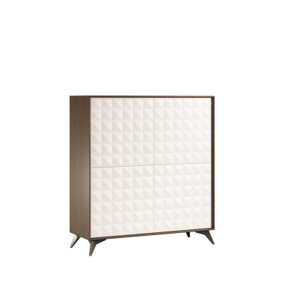 Comò Vetrina Comò Vetrine Armadio a Cassetti in Vetro Mobile Designer 114 cm