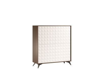 Comò Vetrina Comò Vetrine Armadio a Cassetti in Vetro Mobile Designer 114 cm