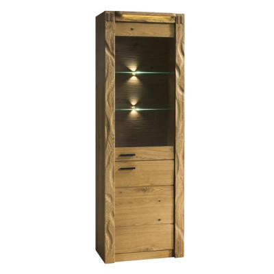 Comò Vetrina Comò Vetrine Armadio portaoggetti in vetro Design armadio in legno Nuovo