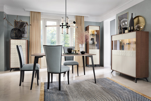 Set di 2 sedie da pranzo in legno massello, sedie da pranzo design con schienale, nuove sedie da pranzo.