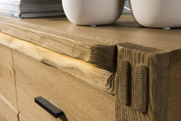 Design cassettiera comodini in legno credenza moderna sideboard armadio alto 116cm nuovo