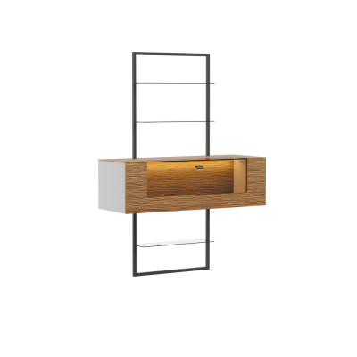 Mobile divisorio per armadi da designer, scaffali da parete, armadi del soggiorno, sistema di mobili da 160 cm per ufficio.