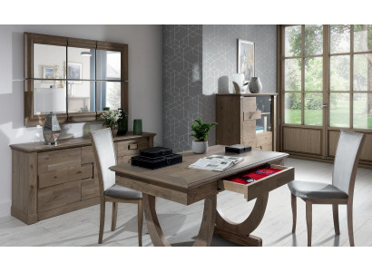 Specchio grande moderno a parete con cornice in legno reale, specchio appeso nuovo 146x105cm