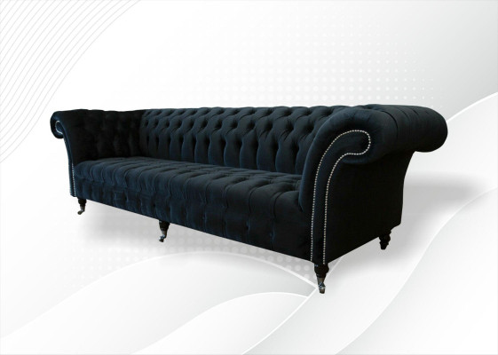 Divano Chesterfield 4 posti Grande design di divanetti imbottiti Set di divani.
