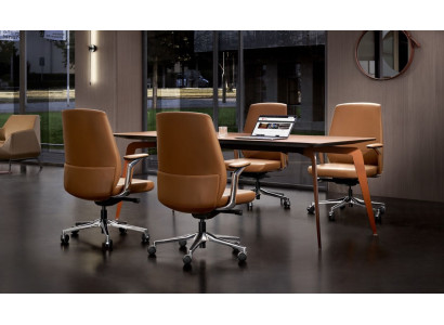 Set ufficio 4x sedie da conferenza & tavolo da conferenza set completo tavolo riunione 5 pezzi.