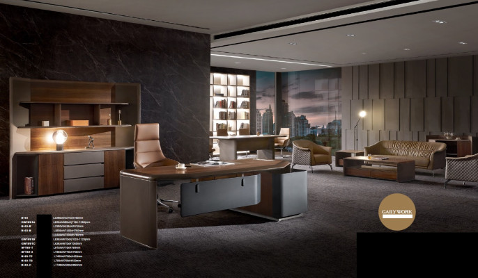 Set da ufficio con sedia e scrivania, arredamento completo in 3 pezzi.