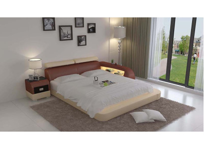 Letto con USB Letto imbottito Letto di lusso Letto matrimoniale Letti 140/160/180 LB8801