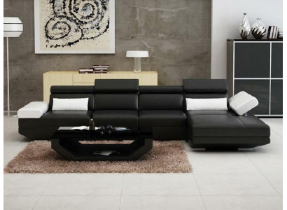 Soggiorno Componibile Angolo Divano Divano Set Paesaggio Pelle - AlfredC