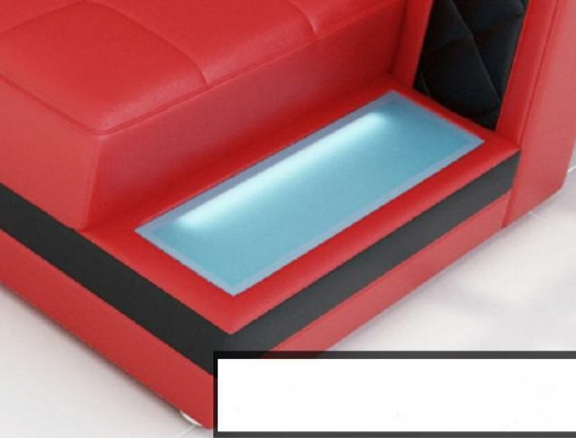 Divano ad angolo in pelle Big XXL a forma di U, nuovo set di divani H2211B.