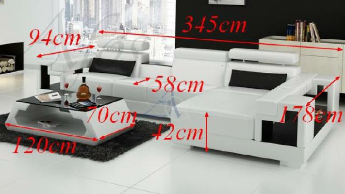 Soggiorno divano ad angolo divano in pelle divano divano imbottito angolo nuovo insieme 2710B