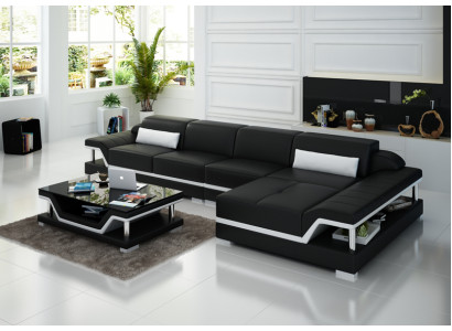 Sofà design in pelle Divano Divano Divanetto Lounge Divano Salotto in pelle Divani 8004C