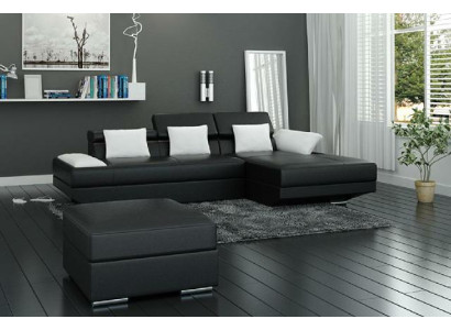 Soggiorno componibile angolare divano divano set paesaggio pelle - 2719C Nuovo
