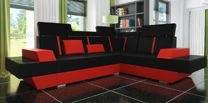 Divano in pelle di design soggiorno divano divano angolare divano ad angolo in pelle