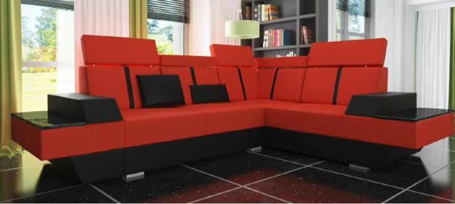 Divano in pelle di design soggiorno divano divano angolare divano ad angolo in pelle