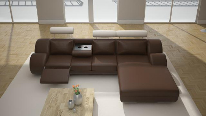 Designer Set divano angolare in pelle imbottita per soggiorno, divano a forma di L, divano, divano in pelle, nuovi divani