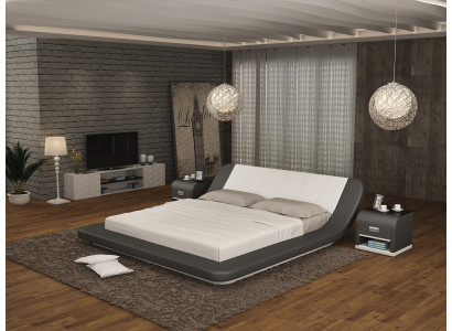 Letto in pelle con USB, letto imbottito matrimoniale di lusso 140/160/180 LB8826