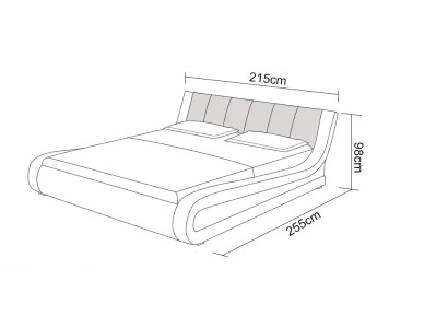 Letto in pelle con porta USB, letto imbottito, letto matrimoniale di lusso 140/160/180 LB8829