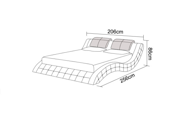 Lusso Letto in pelle USB Design Letti imbottiti Matrimoniali Moderni LB8824 140/160/180