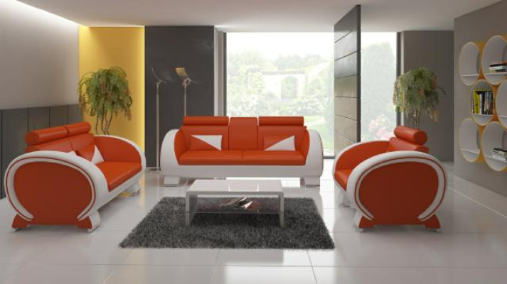 DIVANO IN PELLE DIVANO IN PELLE DIVANO DESIGN DIVANO COMPLETO 3+1 DIVANO RIVESTITO DIVANO IN PELLE DIVANO RIVESTITO