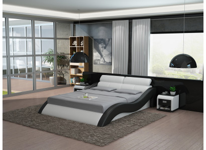 Design del letto in pelle Letti imbottiti di lusso matrimoniali 140/160/180 LB8828