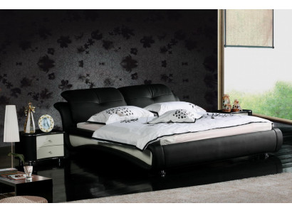 Letto matrimoniale Letti Imbottitura in pelle Designer matrimoniale Letto moderno Struttura letto Nuovo 1206