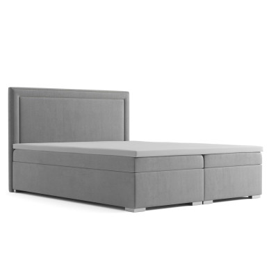 Letto boxspring di design per hotel, letti matrimoniali di lusso con funzione di contenitore in velluto nuovo.