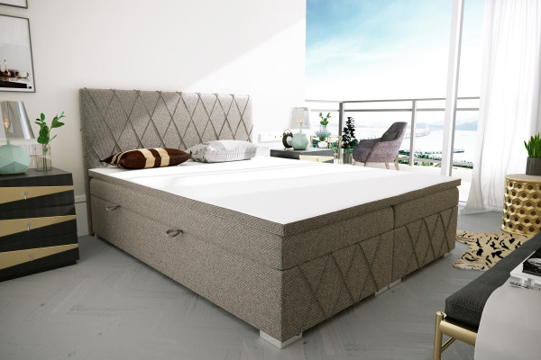 Letto boxspring completo doppio set materasso topper letti funzione scatola hotel