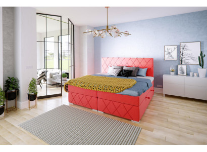 Eccellente moderno letto matrimoniale Box-Spring per la camera da letto.