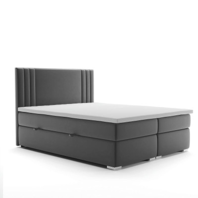 Letto a molle con scatola doppio set completo di hotel, materasso e topper funzionali.