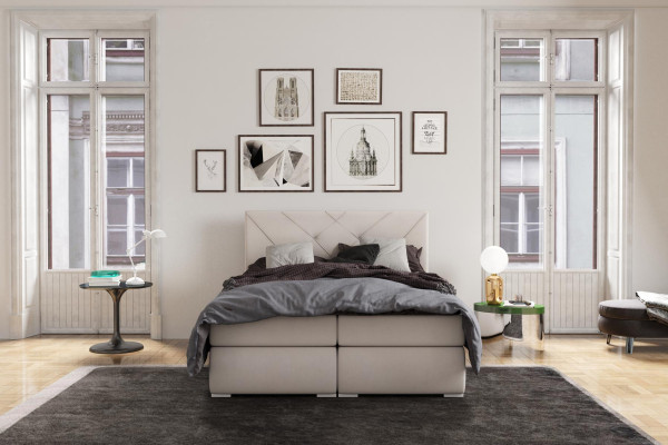 Letti boxspring moderni per hotel in pelle con funzione di scatola imbottita di lusso matrimoniale.