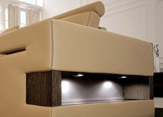 Sofà divano divano imbottitura sedile pelle set salotto isola Nassau