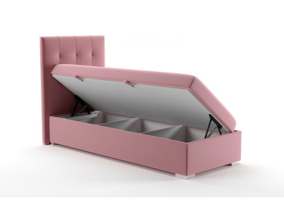 Letto Boxspring di lusso Hotel Letti Imbottiti Funzione Contenitore letto 90x200cm