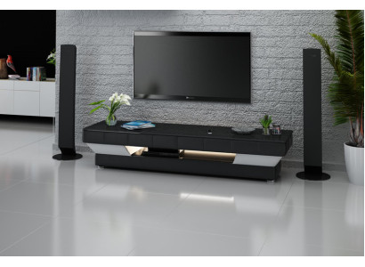 Mobile TV RTV in pelle decorativa, tavolo in vetro, armadio televisivo, tavolo design