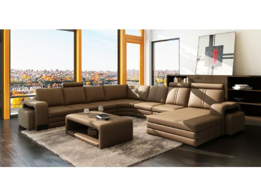 Tavolo in pelle Tavolino da salotto Imbottito Nuovo Tavolino Tavoli 132x70x45