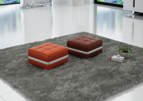Design Pouf Poggiapiedi Pouf Ottomana Seduta Imbottita Pufa FT002