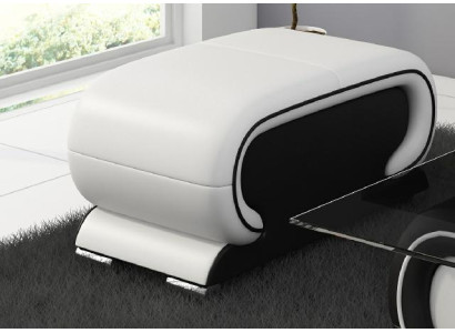 Design pouf in pelle Lounge Sgabello Divano Divano Comodino TV.