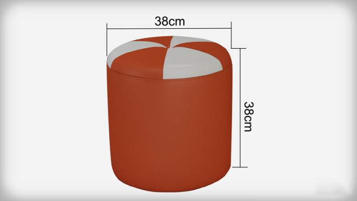 Design Pouf poggiapiedi ottomana seduta chaise imbottita Pufa FT009