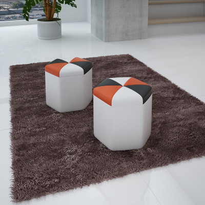 Design pouf poggiapiedi pouf otomana seduta chaise imbottito FT004