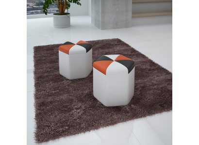 Design pouf poggiapiedi pouf otomana seduta chaise imbottito FT004