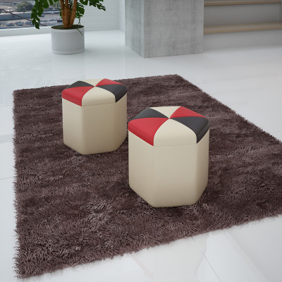 Design pouf poggiapiedi pouf otomana seduta chaise imbottito FT004