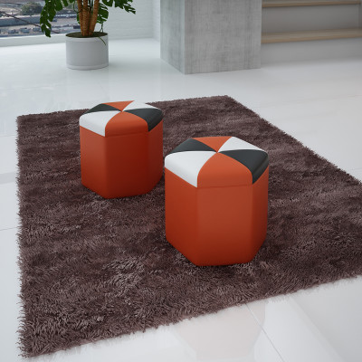 Design pouf poggiapiedi pouf otomana seduta chaise imbottito FT004