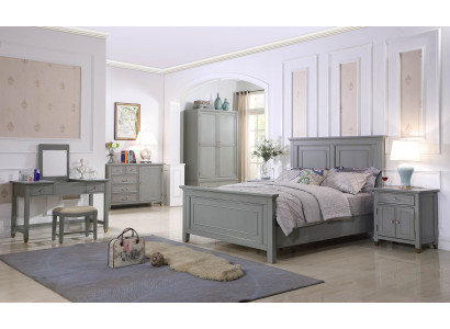 Camera da letto Mobili Set completo Letto Comodino Armadio Tavolo Nuovo 6 pezzi.